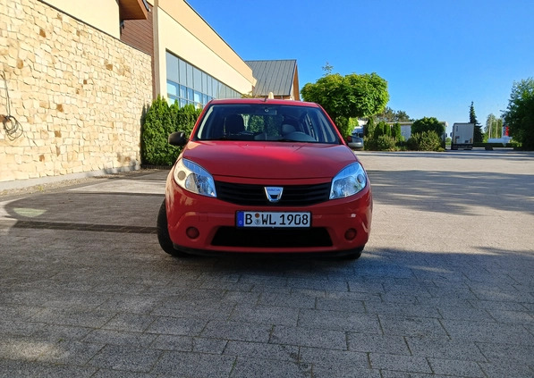 Dacia Sandero cena 8600 przebieg: 156000, rok produkcji 2009 z Szczawno-Zdrój małe 92